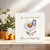 For a Special Husband Birthday Card - Daisy and Butterfly Design - 145mm x 145mm Square Greeting Card, Includes Kraft Envelope