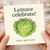 Funny Birthday Card - 'Lettuce celebrate!' Pun with Cute Lettuce Illustration - Happy Birthday Veg Joke for Friends, Family, Him or Her