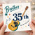 Brother 35th Birthday Card, Guitar Music Theme Birthday Card