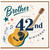 Brother 42nd Birthday Card, Music and Guitar Design
