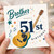 Brother 51st Birthday Card, Happy 51st Birthday Guitar Music Card