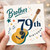 Brother 79th Birthday Card, Music and Guitar Design