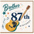 Brother 87th Birthday Card, Happy Birthday Guitar Music Design