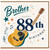 88th Birthday Brother Card, Musical Guitar Design Happy Birthday Card