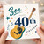 Son 40th Birthday Card, Music Theme Birthday Card