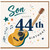 Son 44th Birthday Card, Musical Guitar Birthday Card