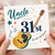 Uncle 31st Birthday Card, Music and Guitar Birthday Card
