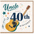 Uncle 40th Birthday Card, Happy 40th Birthday Music Guitar Card