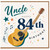 Uncle 84th Birthday Card, Musical Guitar Birthday Card