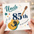 Uncle 85th Birthday Card, Music and Guitar Design