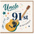 Uncle 91st Birthday Card, Happy 91st Birthday Music and Guitar Design
