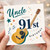 Uncle 91st Birthday Card, Happy 91st Birthday Music and Guitar Design