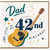 Dad 42nd Birthday Card, Musical Guitar Birthday Card for Dad