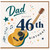 Dad 46th Birthday Card, Happy Birthday Guitar Design