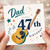 Dad 47th Birthday Card, Musical Guitar Happy Birthday Card