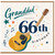 Granddad 66th Birthday Card, Musical Guitar Design