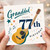 Granddad 77th Birthday Card, Musical Guitar Happy 77th Birthday Card