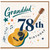 Granddad 78th Birthday Card, Guitar Music Design