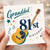 Granddad 81st Birthday Card, Music and Guitar Design Birthday Card