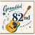 Granddad 82nd Birthday Card, Guitar Music Design for Grandad