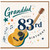 Granddad 83rd Birthday Card, Happy 83rd Birthday Guitar Design