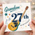 Grandson 27th Birthday Card, Musical Guitar Happy Birthday Card