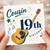 Cousin 19th Birthday Card with Guitar and Music Notes