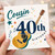 Cousin 40th Birthday Card, Happy 40th Birthday Guitar Music Themed Card