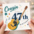 Cousin 47th Birthday Card, Musical Guitar Birthday Card