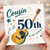 Cousin 50th Birthday Card, Happy 50th Birthday Guitar Music Design