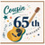 65th Birthday Cousin Card, Musical Guitar Birthday Card