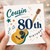 Cousin 80th Birthday Card, Musical Guitar Birthday Card
