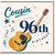 Cousin 96th Birthday Card, Musical Guitar Design Happy 96th Birthday Card