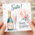 Sister 43rd Birthday Card, Happy Birthday Card for Sister