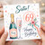 69th Birthday Card for Sister, Happy Birthday Fizz and Champagne Design