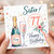Sister 77th Birthday Card, Happy Birthday Fizz Card