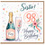 Sister 98th Birthday Card, Happy Birthday Card for Sister
