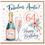 64th Birthday Card for Auntie, Fabulous Auntie Happy Birthday Fizz Celebration Card