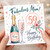 59th Birthday Card for Mum, Fabulous Mum Happy Birthday Fizz Champagne Bottle Floral Card