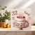 32 Today Birthday Card - Cake, Candles & Cherries Floral Design - Square 145mm x 145mm Greeting Card, Includes Kraft Envelope