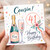 Cousin 41st Birthday Card, Happy Birthday Fizz Design