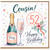 52nd Birthday Cousin Card