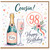 98th Birthday Card for Cousin, Happy Birthday Card