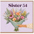 Sister 54 Birthday Card, Floral Bouquet Card for Sister