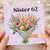 Sister 62nd Birthday Card