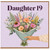 Daughter 19th Birthday Card, Floral Bouquet Design