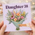Daughter 38th Birthday Card, Floral Bouquet Card