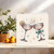 Champagne Glasses Clinking Celebration Congratulations Card, Elegant Toast Design with Stars & Bow, 145mm x 145mm, for Wedding, Engagement, Anniversary, New Job or Graduation, Includes Kraft Envelope