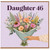 Daughter 46th Birthday Card, Floral Bouquet Card