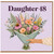 Daughter 48th Birthday Card, Floral Bouquet Card for Daughter